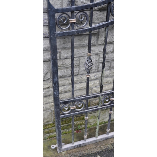 86 - PAIR WROUGHT IRON DRIVEWAY GATES (EACH GATE 51