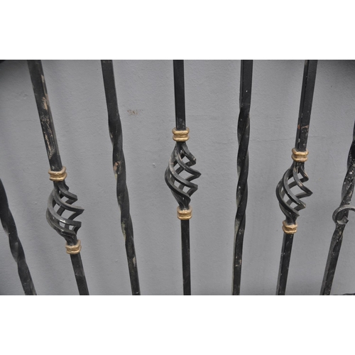 87 - WROUGHT IRON GATE (WIDTH 37.5