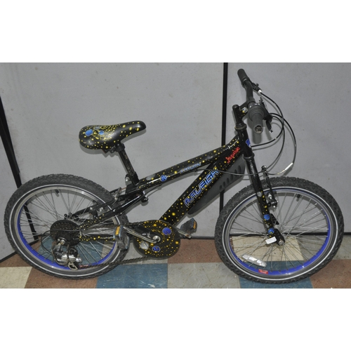 90 - 3 CHILDREN'S BIKES - RALEIGH SATURN, RIDGEBACK MELODY AND X RATED FLAIR