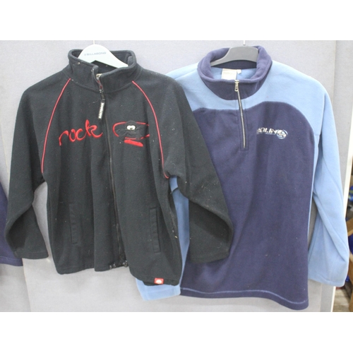 202 - 2 FLEECES: BALIN & SALTROCK (SIZE L & XL), 1 TUSKA SURF JUMPER (SIZE M) & 1 WEIRD FISH H... 