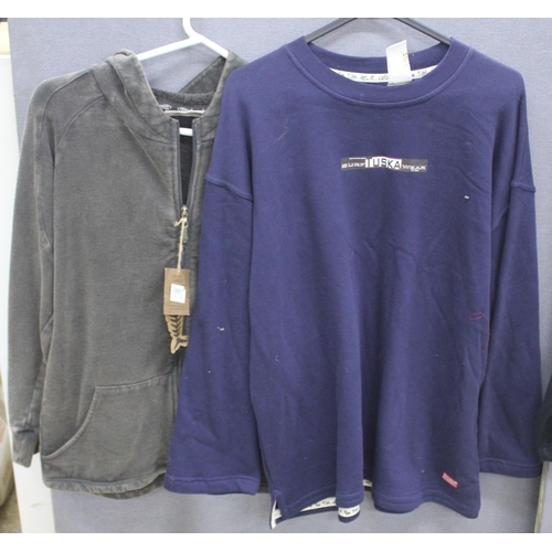 202 - 2 FLEECES: BALIN & SALTROCK (SIZE L & XL), 1 TUSKA SURF JUMPER (SIZE M) & 1 WEIRD FISH H... 