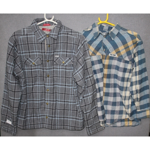 206 - 5 SHIRTS - 3 SHORT SLEEVE RIPCURL (SIZES 16 & 10), 2 LONG SLEEVE: BILLABONG (SIZE 14) & HOT ... 