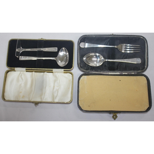 95 - CUTLERY INCLUDING SILVER SETS