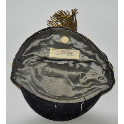 97 - 2 EMBROIDERED WRU CAPS - INTERNATIONAL CAP 1937-38 AND TRIAL CAP 1937-38