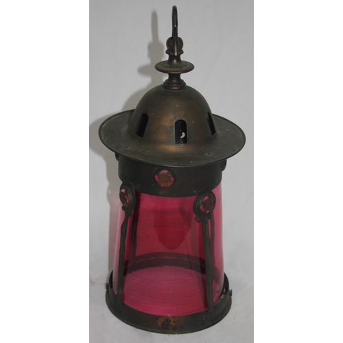 108 - 2 LANTERN STYLE CEILING LIGHTS