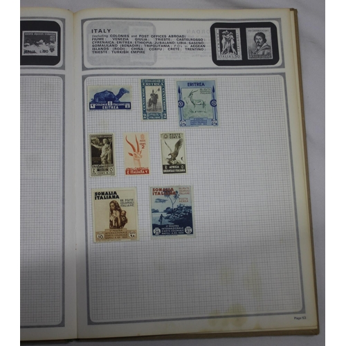 182 - 2 WWF FILES OF 1st DAY COVERS, 6 STAMP ALBUMS COINTAING STAMPS