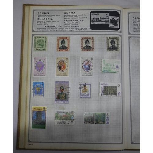 182 - 2 WWF FILES OF 1st DAY COVERS, 6 STAMP ALBUMS COINTAING STAMPS