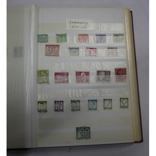 182 - 2 WWF FILES OF 1st DAY COVERS, 6 STAMP ALBUMS COINTAING STAMPS