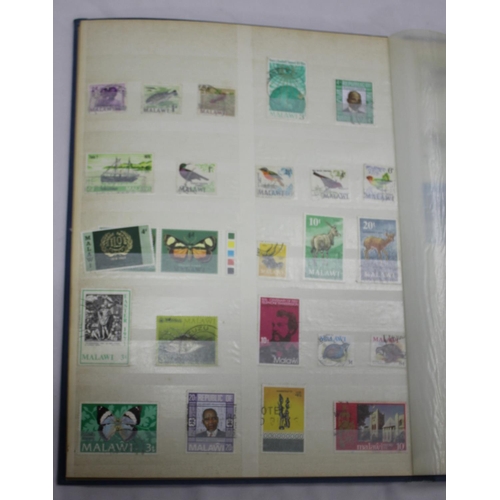 182 - 2 WWF FILES OF 1st DAY COVERS, 6 STAMP ALBUMS COINTAING STAMPS