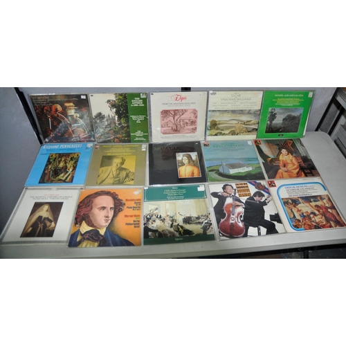 186 - BOX OF VINYL RECORDS - MAINLY CLASSICAL