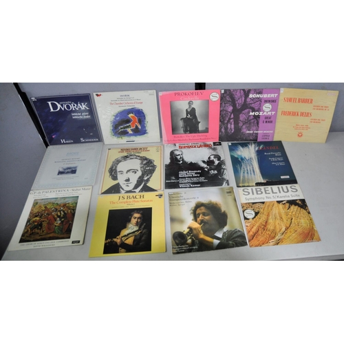 186 - BOX OF VINYL RECORDS - MAINLY CLASSICAL