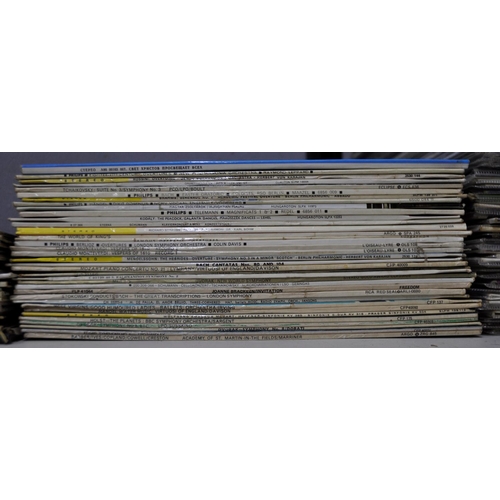 186 - BOX OF VINYL RECORDS - MAINLY CLASSICAL