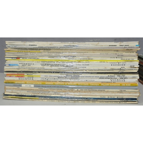 189 - BOX OF VINYL RECORDS - MAINLY CLASSICAL