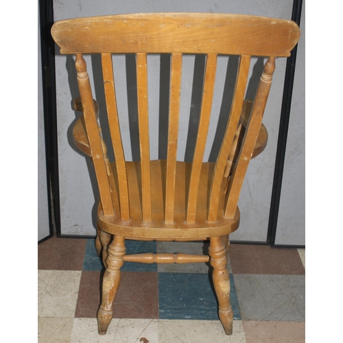 125 - KITCHEN ARMCHAIR WITH SLAT BACK