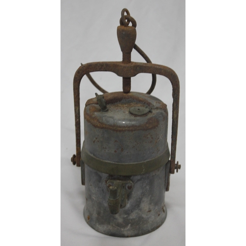 136 - 2 MINER'S LAMPS AND PREMIER LAMP CRESTELLA CARBIDE LAMP