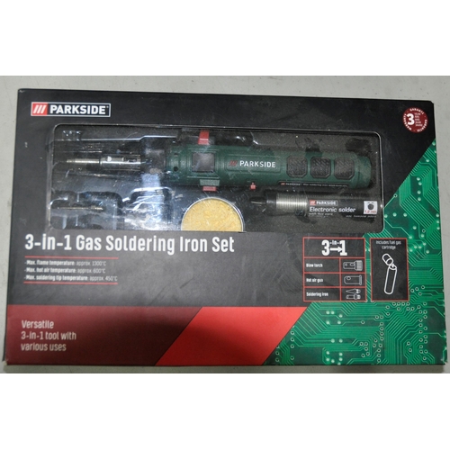 246 - PARKSIDE SOLDERING IRON SET, PARKSIDE PLUNGE SAW AND EXAKT PRECISION CUTTING TOOL