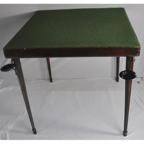 267 - FOLDING CARD TABLE WITH ASHTRAYS