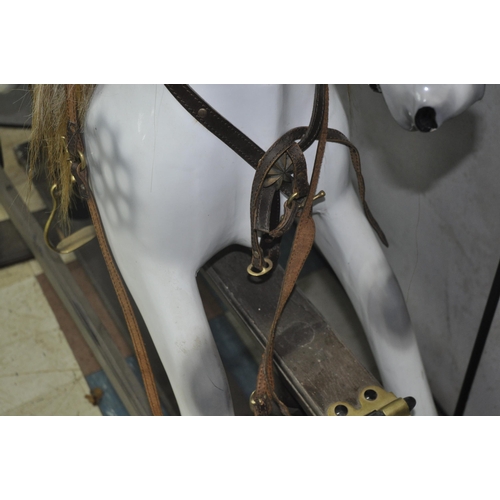 271 - REPRODUCTION ROCKING HORSE (SEE PHOTOS FOR DAMAGE)