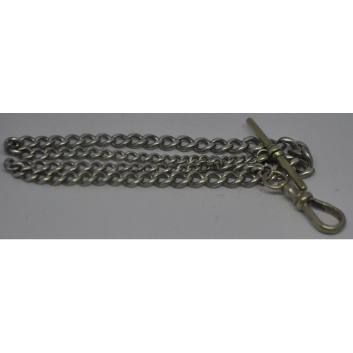 342 - ANTIQUE ALBERT CHAIN STAMPED 'MILLER'S CAIRO' (24g)