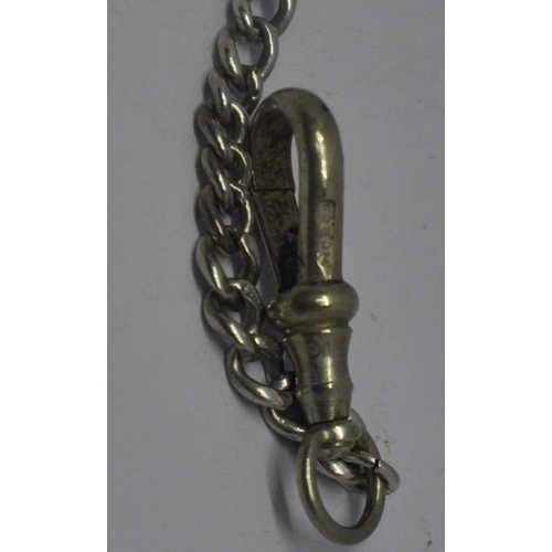 342 - ANTIQUE ALBERT CHAIN STAMPED 'MILLER'S CAIRO' (24g)