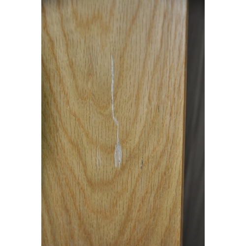 61A - 3 OAK FINISH INTERIOR DOORS (1981 x 762, 35mm THICK)