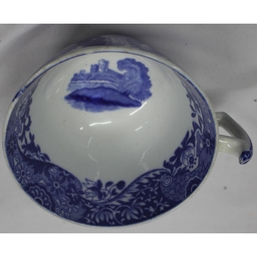 11 - SPODE BLUE AND WHITE TOWER PATTERN PART DINNER SERVICE