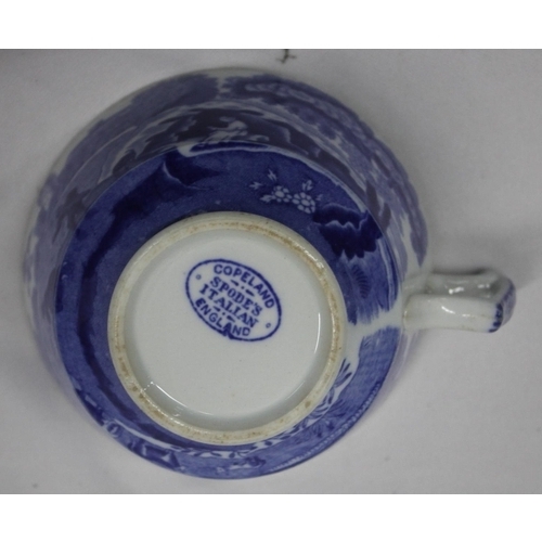 11 - SPODE BLUE AND WHITE TOWER PATTERN PART DINNER SERVICE