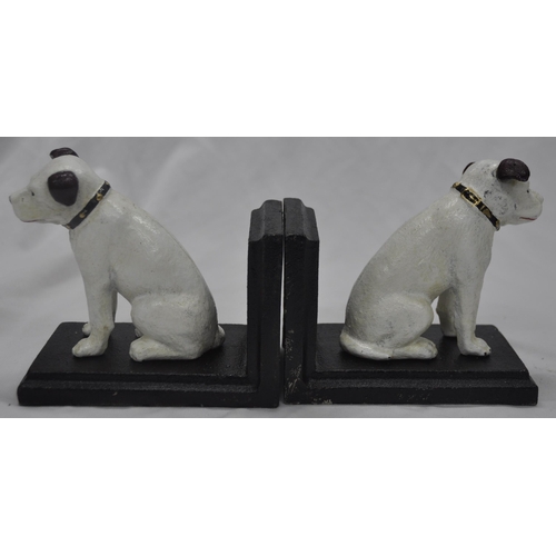 33 - NIPPER DOG CAST BOOK ENDS