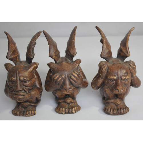 38 - MISCELLANEOUS ITEMS INCLUDING STAFFORDSHIRE AND PAST TIME GARGOYLES