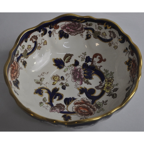 44 - MASON'S JARDINIERE, BOWL AND GATEAU PLATE