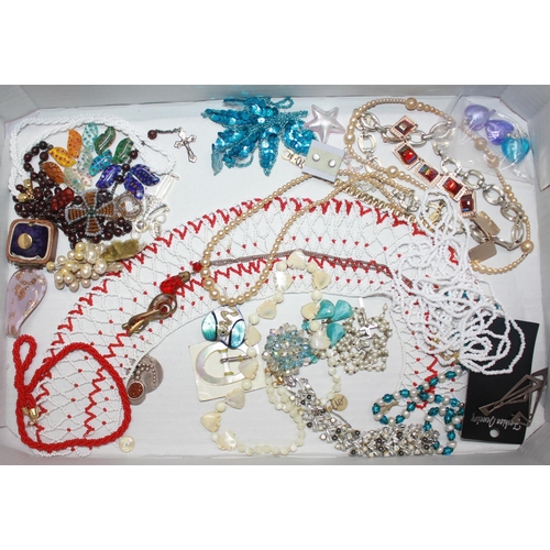 74 - 4 TRAYS OF COSTUME JEWELLERY