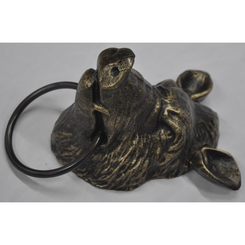 98 - BOAR HEAD WITH METAL RING