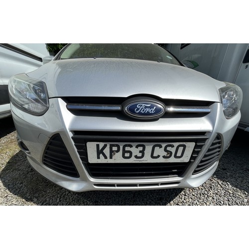 100 - FORD FOCUS TDCi 115 ZETEC - REGISTRATION NUMBER KP63 CSO        1600cc, SILVER, DIESEL, MANUAL, HATC... 