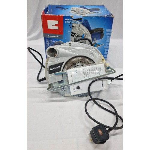 131 - BOXED EINHELL BT-CS 1400/1 CIRCULAR SAW WITH INSTRUCTION BOOKLET