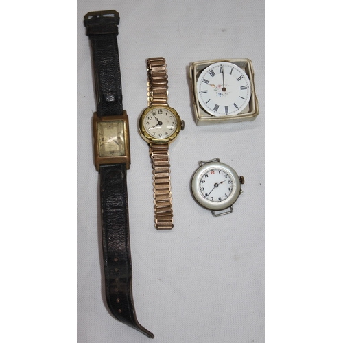 437 - 2 LADIES WATCHES , WATCH NO STRAP AND WATCH FACE