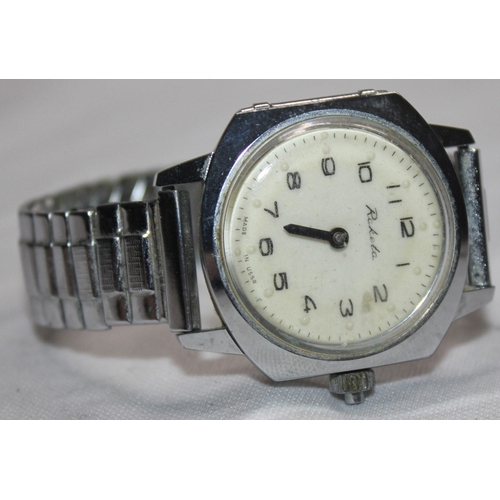 441 - 3 GENTS WRIST WATCHES - RAKETA, PHILIP MERCIER AND SERVICES COLONIAL (NO STRAP)