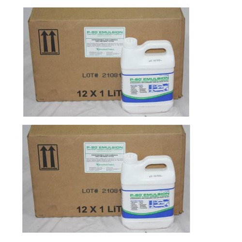 32 - 2 BOXES (12 PER BOX) P-80 EMULSION TEMPORARY RUBBER ASSEMBLY LUBRICANT 1L