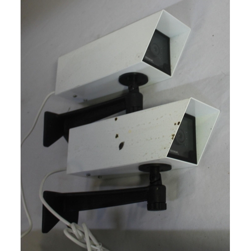 30 - 2 MICROMARK EXTERNAL BLACK AND WHITE CCTV CAMERAS