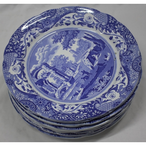 38 - SPODE BLUE AND WHITE TOWER PATTERN PART DINNER SERVICE