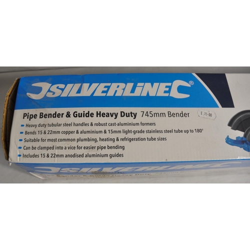 42 - SILVERLINE HEAVY DUTY PIPE BENDER & GUIDE