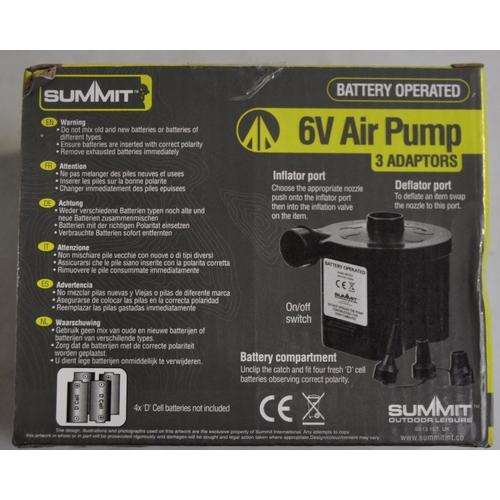 43 - 6 SUMMIT BATTERY OPERATED 6v AIR PUMPS