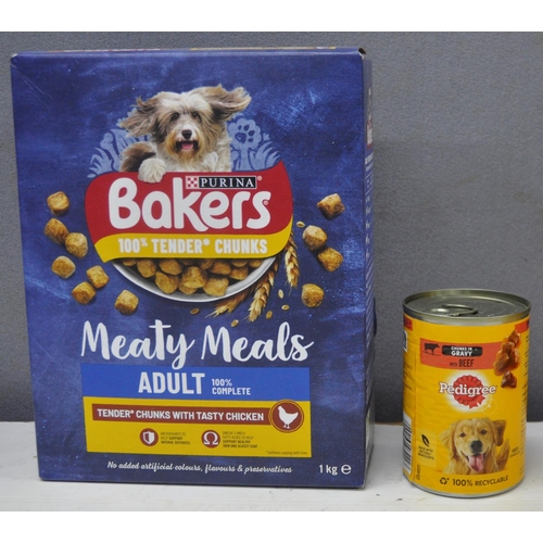 47 - 18 x 400g PEDIGREE DOG FOOD & 3 x 1kg BAKERS COMPLETE