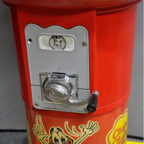 71 - CHUPA CHUPS TOY VENDING MACHINE (COMES WITH KEYS & STOCK)