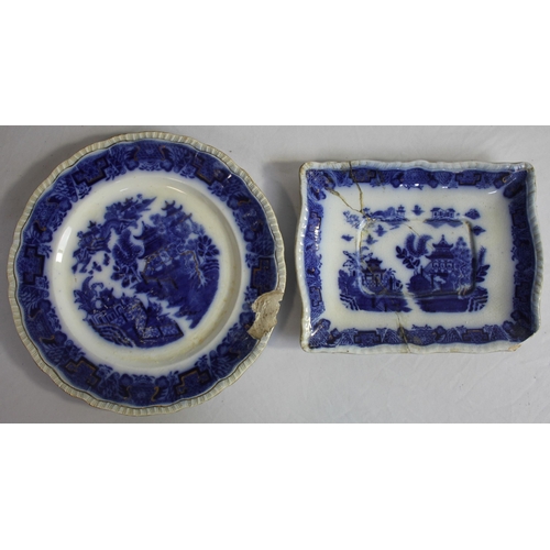 77 - BLUE AND WHITE PART DINNER SERVICE