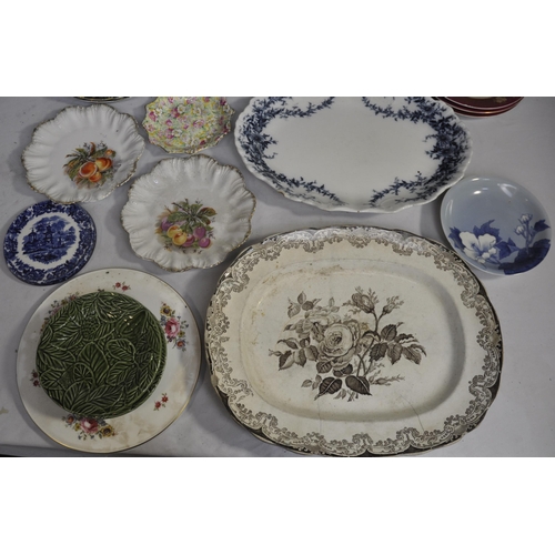 79 - BOX OF MISCELLANEOUS CHINA - PLATES, ETC