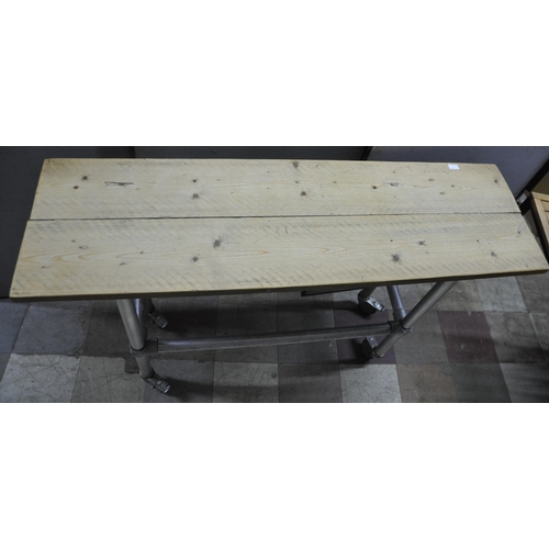 105 - 1M50CM x 44CM NARROW SCAFFOLD FRAME TABLE HEIGHT 1M 5CM