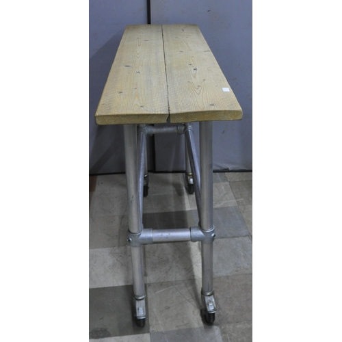 105 - 1M50CM x 44CM NARROW SCAFFOLD FRAME TABLE HEIGHT 1M 5CM