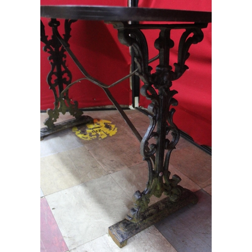 122 - CAST IRON PUB TABLE