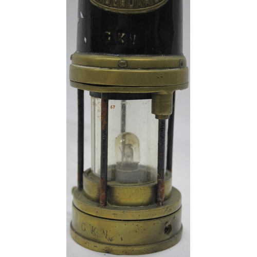 161 - THOMAS AND WILLIAMS TYPE 9 MINER'S LAMP STAMPED GKN