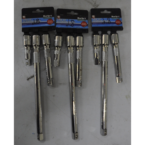 178 - 7 VARIOUS SOCKET, SPANNER AND EXTENSION BAR SETS